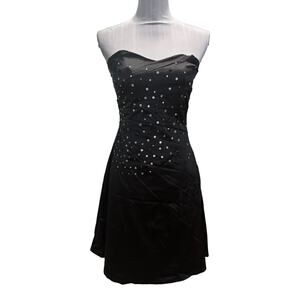 Jane Norman Black Sequined Prom Homecoming Dress Size 12